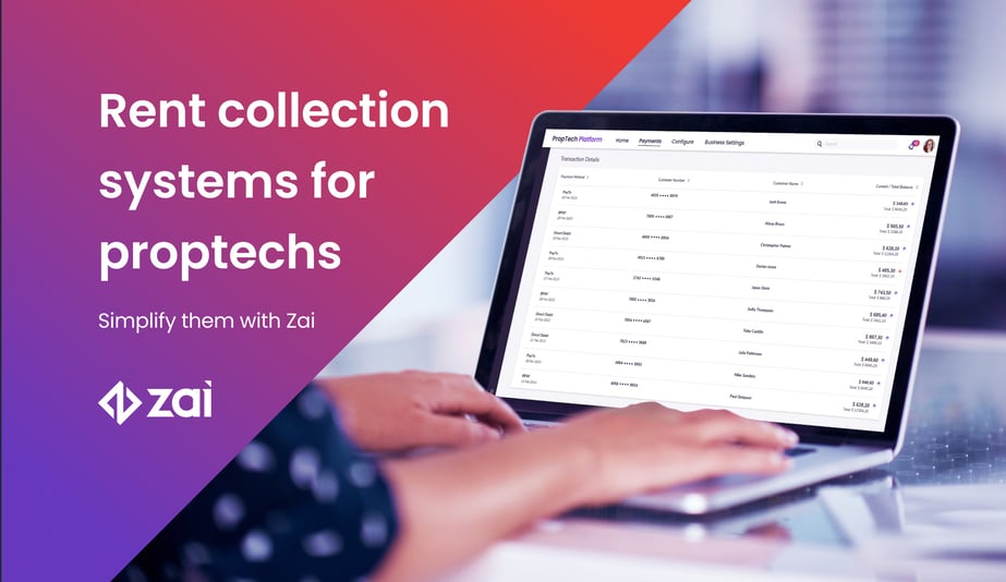 Rent collection systems for proptechs